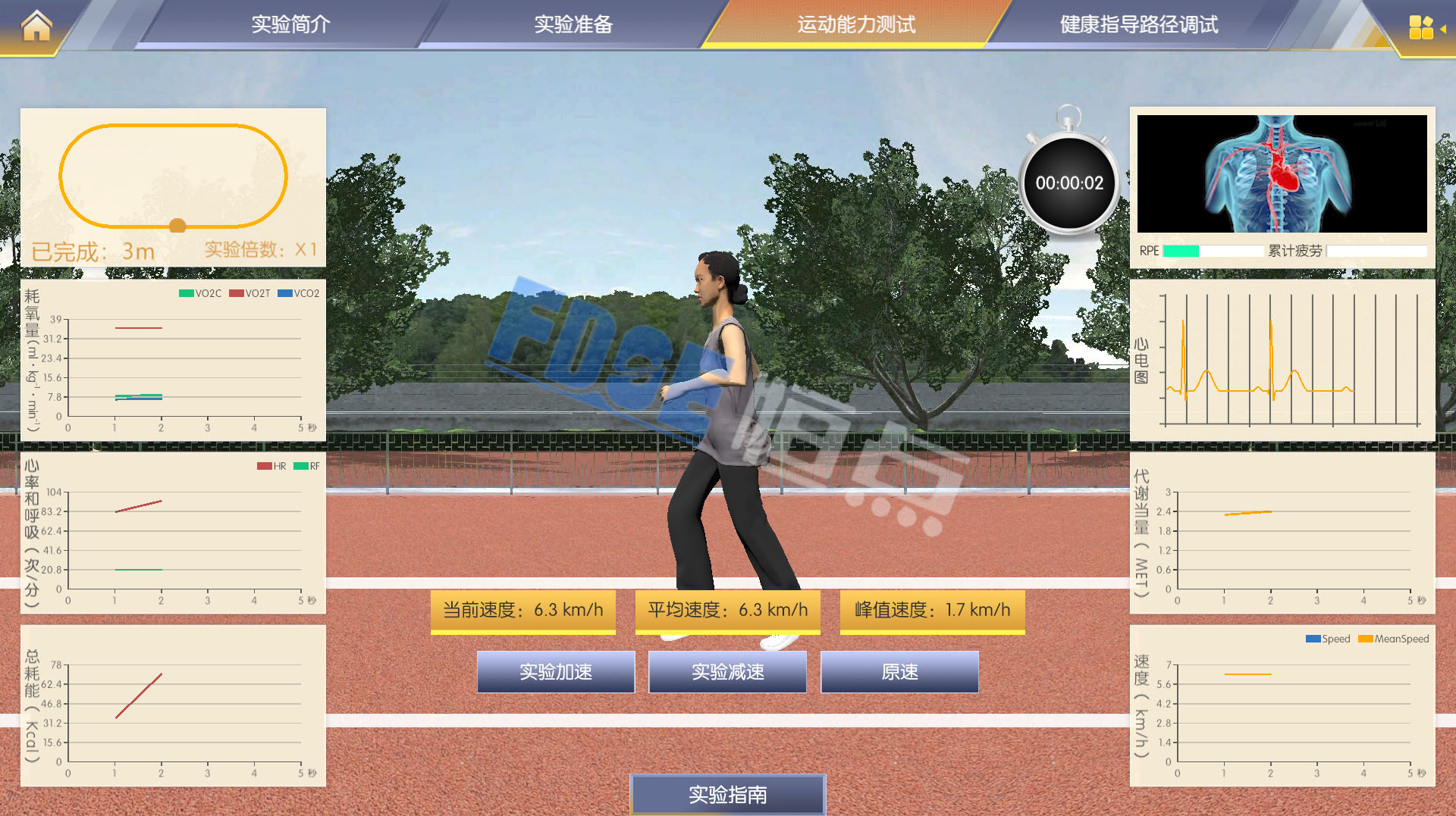 運(yùn)動(dòng)能力的測(cè)試虛擬仿真實(shí)驗(yàn)