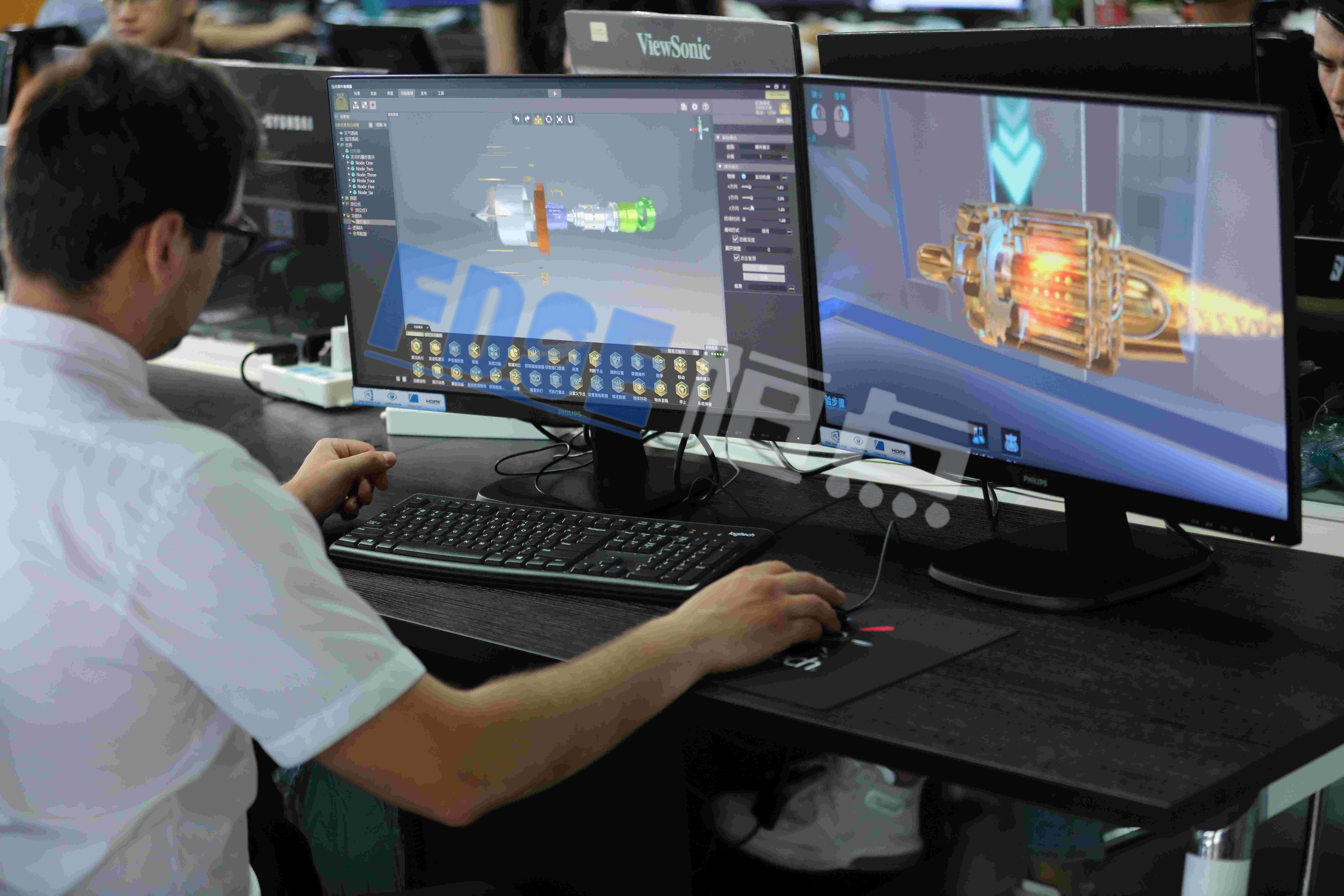 恒點自主研發(fā)的交互資源開發(fā)編輯器