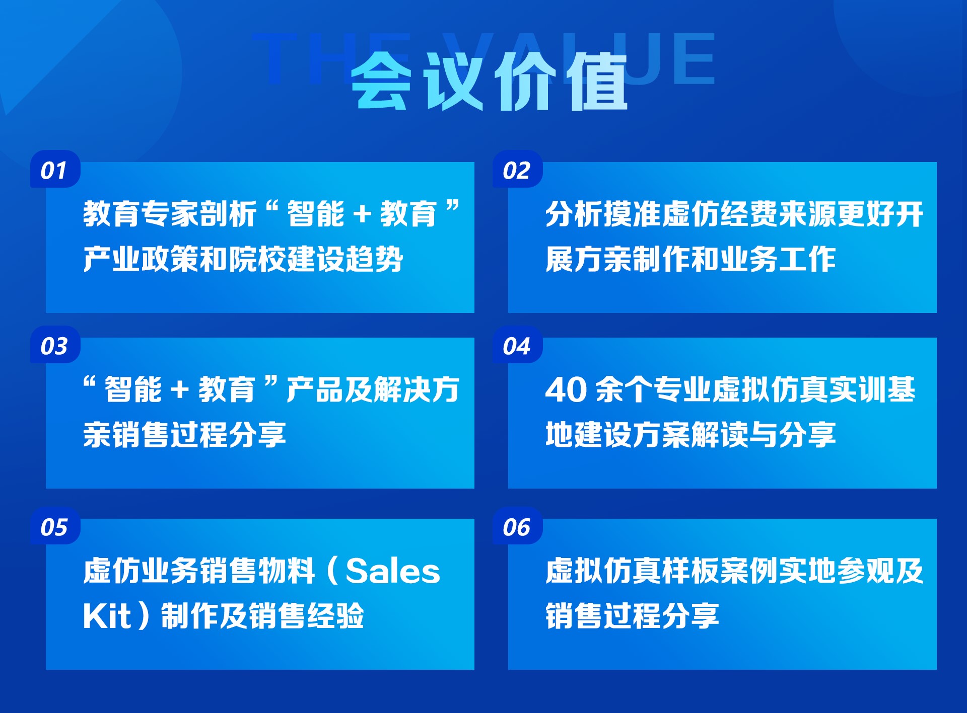 會(huì)議價(jià)值一覽