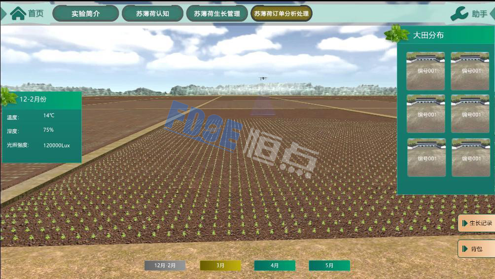 虛擬仿真技術(shù)能夠回避農(nóng)業(yè)實驗中的生長周期問題