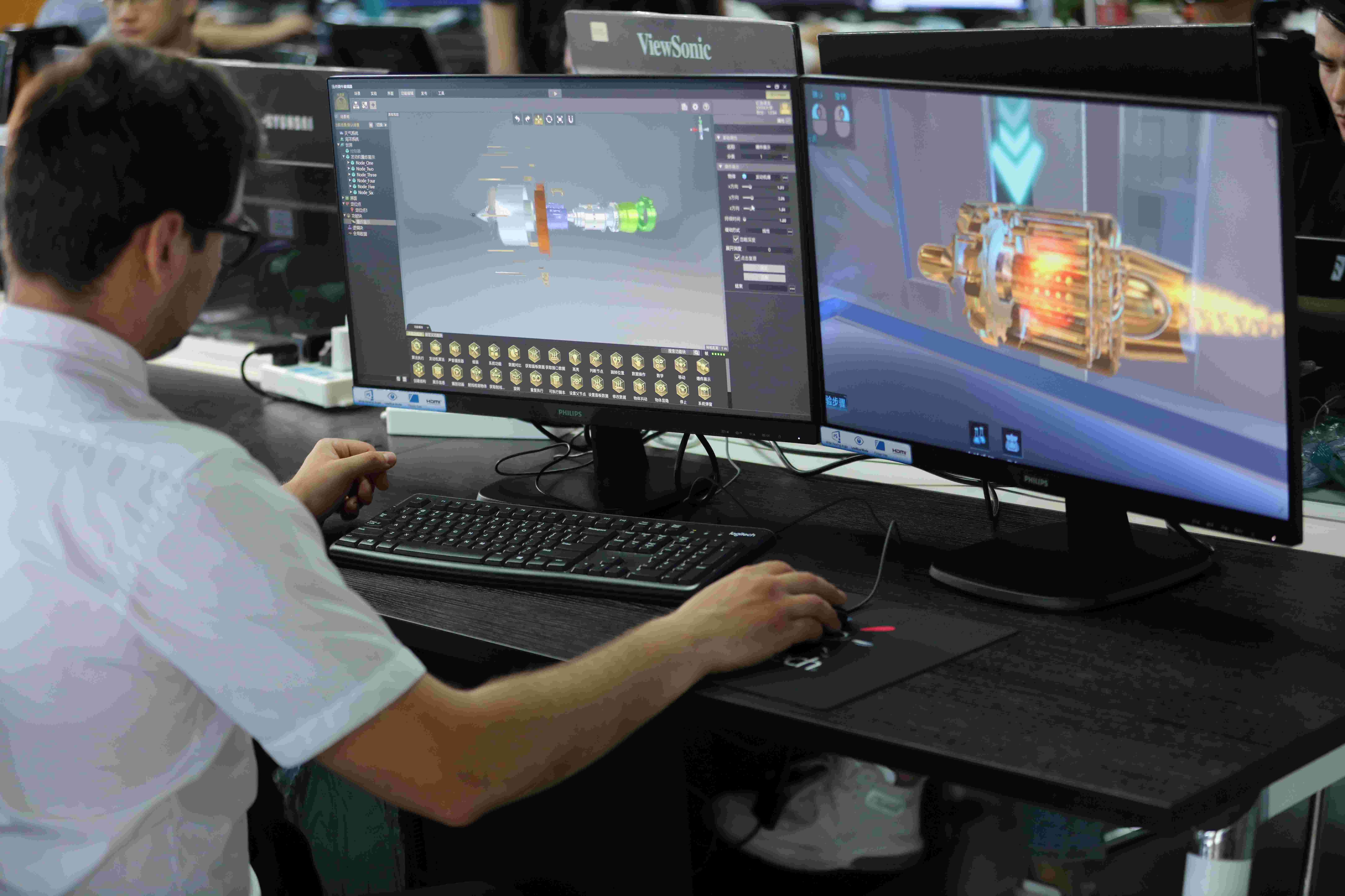 恒點自主研發(fā)的交互資源開發(fā)編輯器