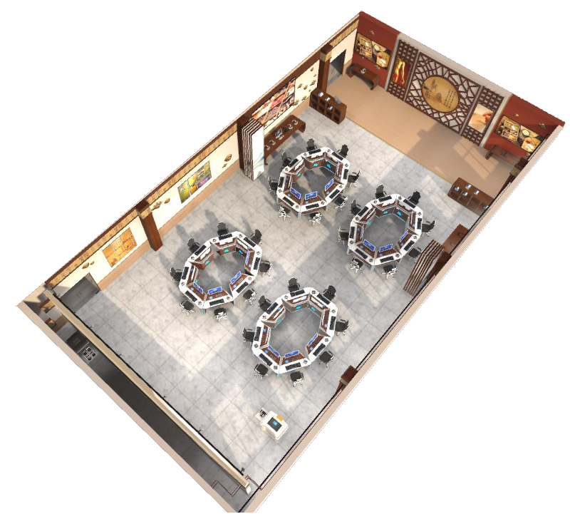 中醫(yī)藥虛擬仿真實(shí)訓(xùn)室建設(shè)方案——實(shí)訓(xùn)室組成與布局