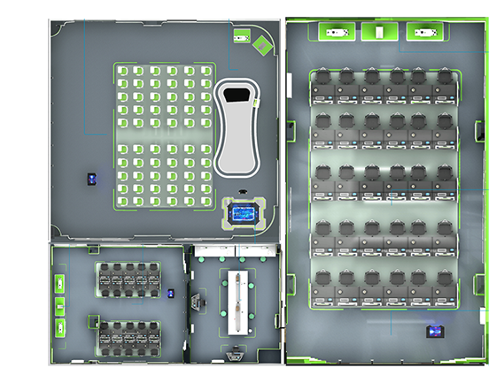 環(huán)境生態(tài)虛擬仿真實(shí)訓(xùn)基地建設(shè)方案——實(shí)訓(xùn)基地組成與布局