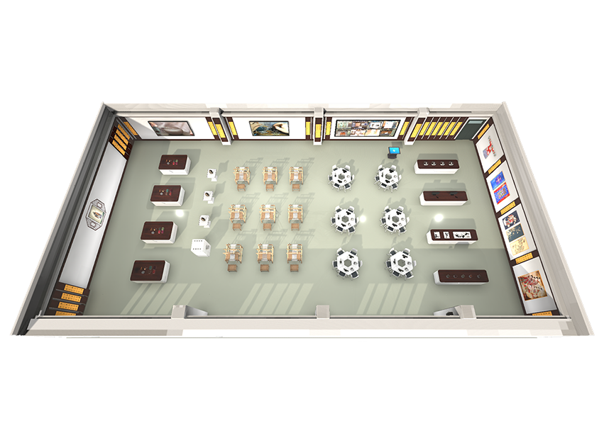 非物質(zhì)文化遺產(chǎn)虛擬仿真?zhèn)髁?xí)與體驗(yàn)中心建設(shè)方案——實(shí)訓(xùn)室組成與布局