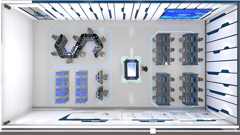 智慧物流虛擬仿真實(shí)訓(xùn)基地建設(shè)方案——實(shí)訓(xùn)基地組成與布局