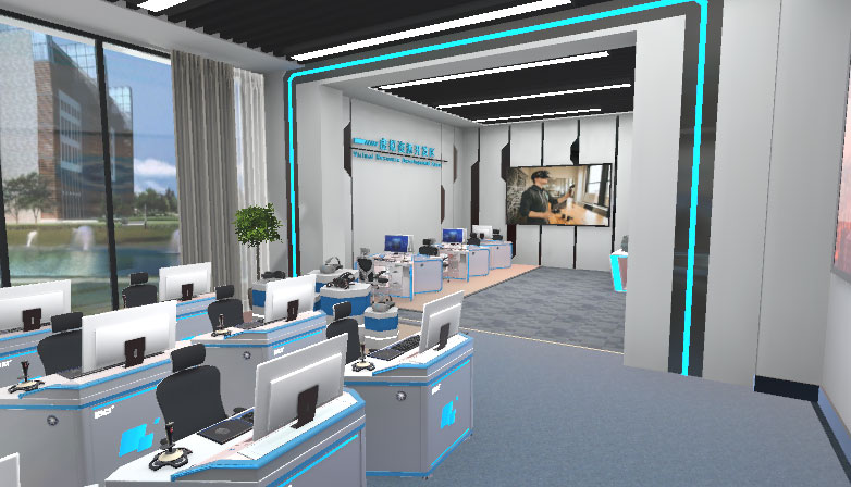 港口與航運管理虛擬仿真實訓(xùn)基地師生VR互動區(qū)